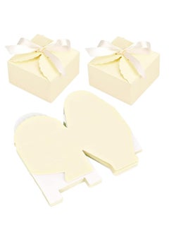 Oasisgalore 20 PCS Small Gift Boxes Pretty Favor Gift Bulk for Gifts, Crafts，Candy Gift Box（9x9x5cm，Yellow）  - Image 1