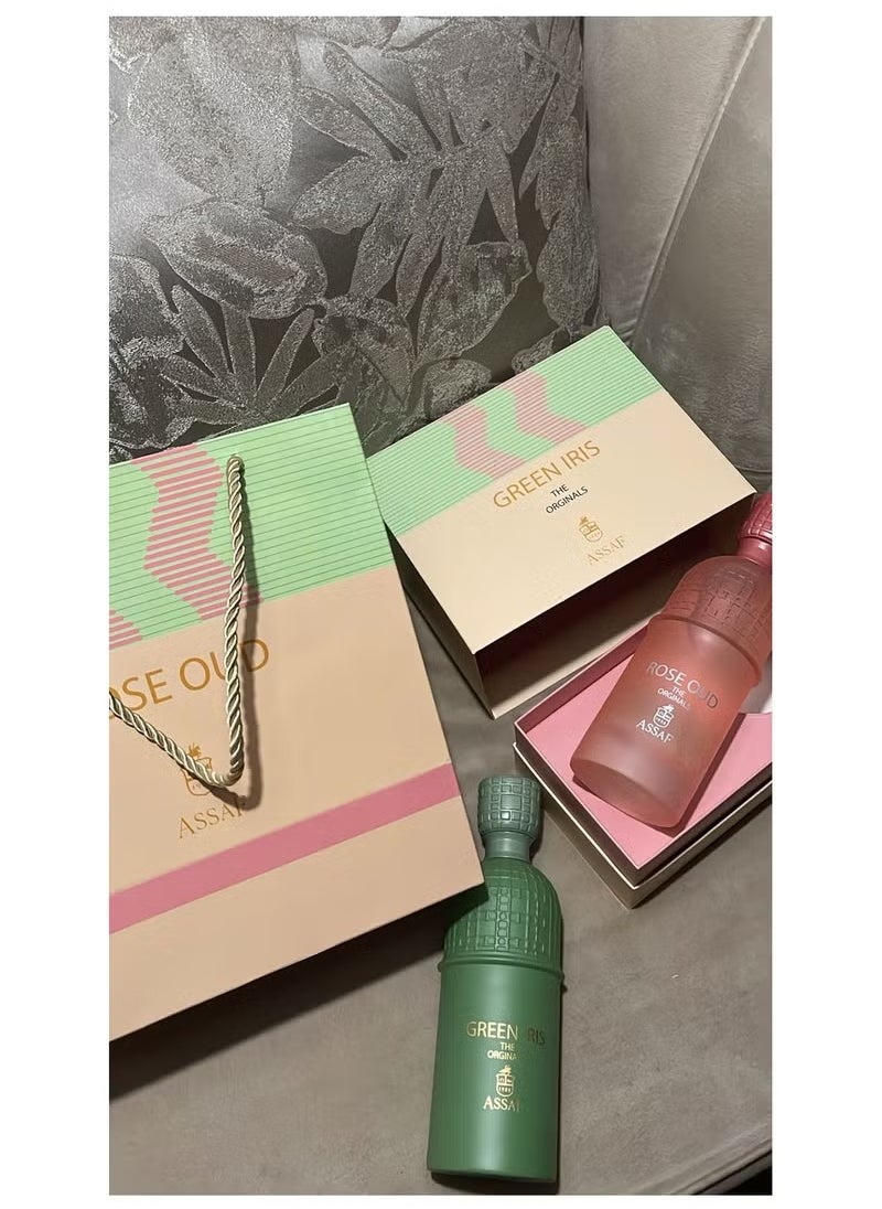ASAAF GREEN IRIS 200 ML + ROSE OUD 200 ML ASSAF  - Image 2