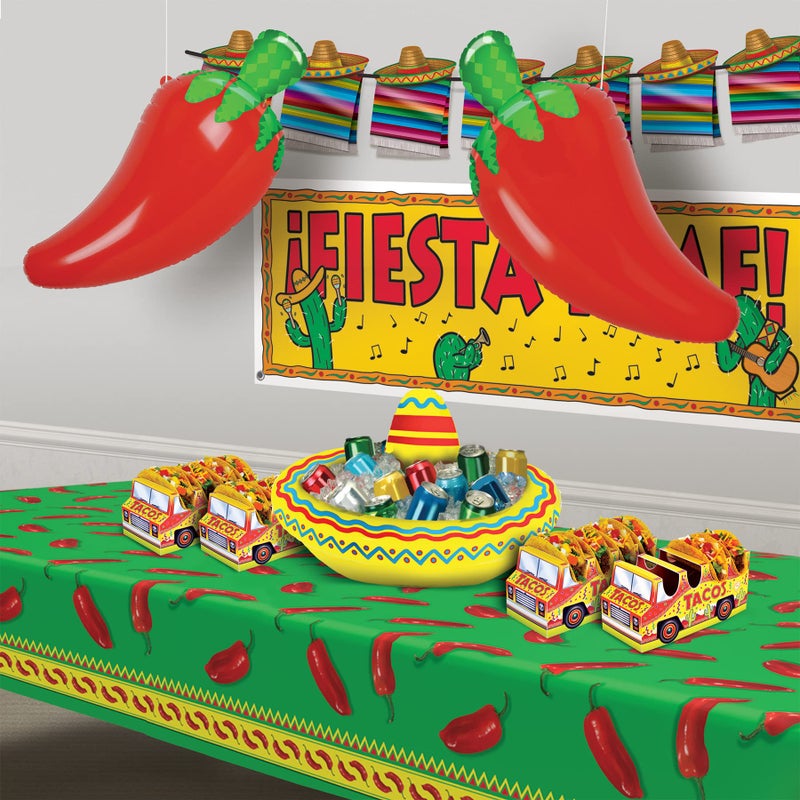 Beistle 30" Large Inflatable Chili Pepper Decoration-Blow Up Accessories For Mexican Theme Cinco De Mayo Fiesta Birthday Party Supplies, Red/Green - Image 5