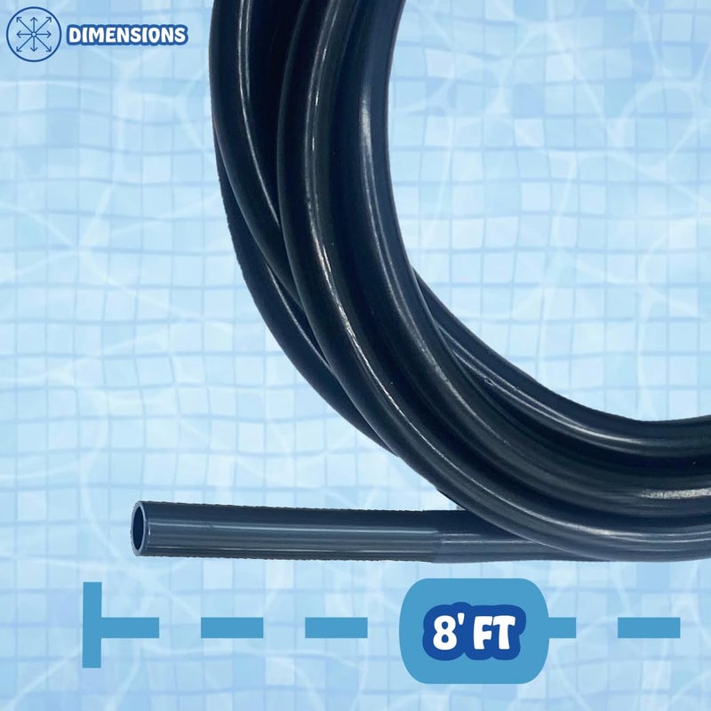 Poolzilla (2 Pack) 8â€™ FT Chlorinator Tubing - For Off-Line Chemical Feeders - Compatible with Hayward CLX220J, CL220, CLX220GA - For Chlorine and Bromine Feeders - Image 2