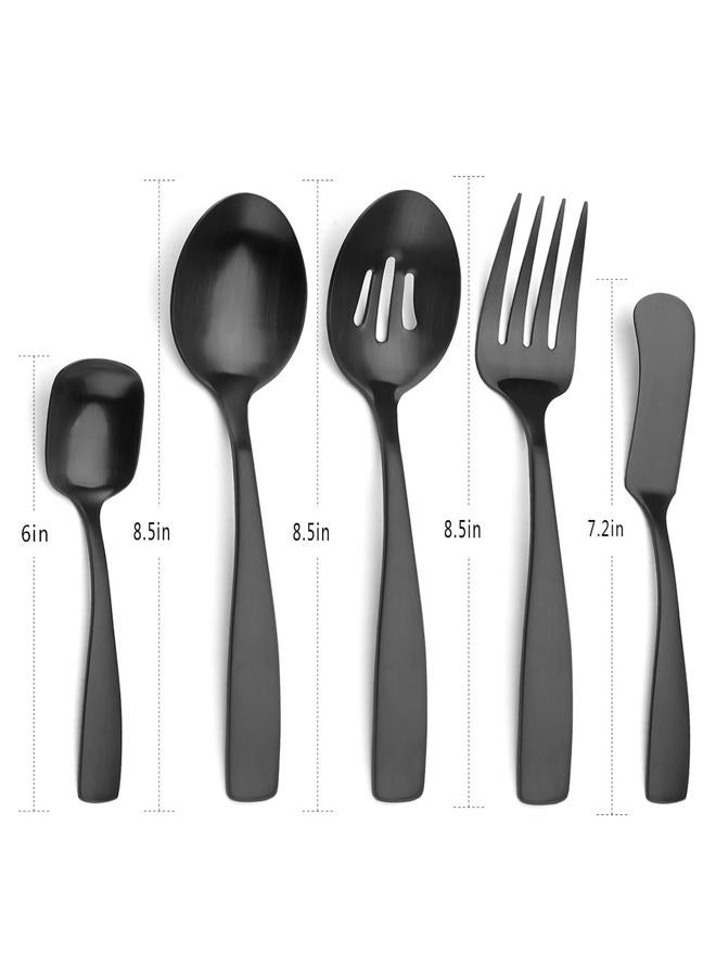 Bettlife Matte black serving utensils set - Image 2