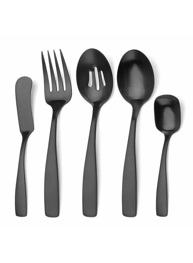 Bettlife Matte black serving utensils set - Image 1
