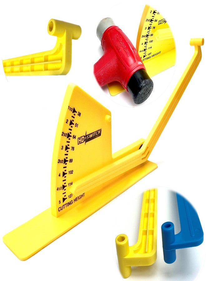 HD Switch - OEM Upgrade - w/Rigid Arm and Extended Base for Ease of Use - Mower Deck Leveling Gauge Leveler Gage Replaces John Deere AM130907 MTD 490-900-0041 Cub Cadet 490-900-0041 Stens 750-442 - Image 1