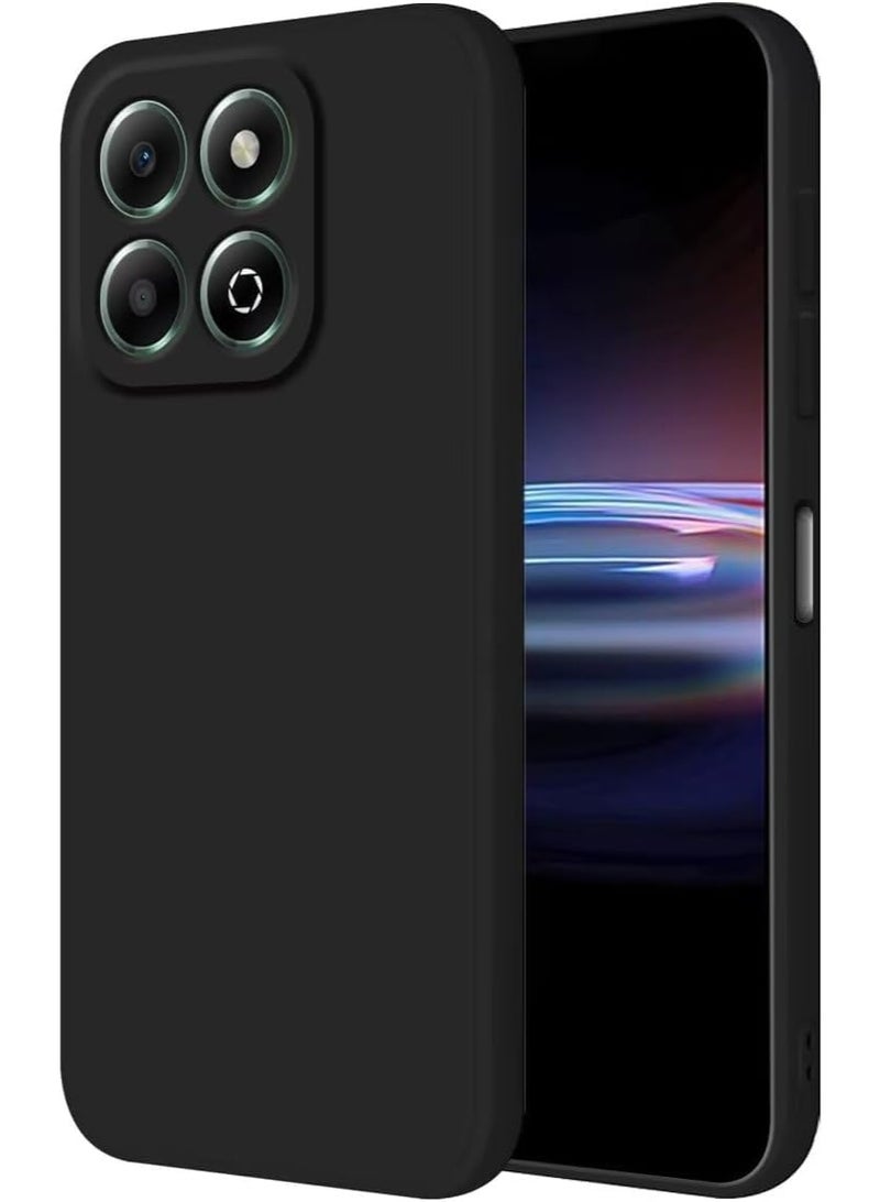 Lion Store case for Honor 200 Smart/Honor X7C phone protective case (6.8 inches) liquid silicone TPU scratch-resistant case, ultra-soft silicone cover (black) - Image 1
