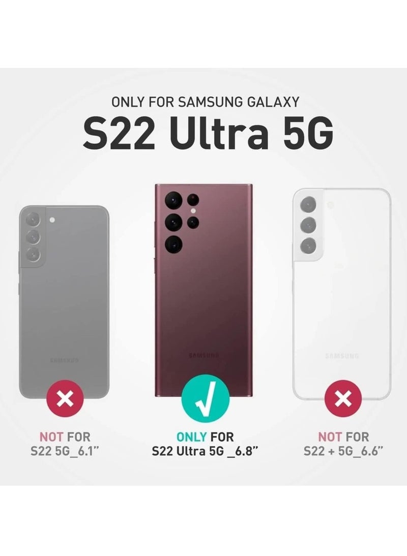 BORTONY Samsung Galaxy S22 Ultra Case Clear Soft Flexible Silicone TPU Shockproof Galaxy S22 Ultra Cover Transparent Rubber Compatible for Samsung Galaxy S22 Ultra 6.8 inch - Image 2