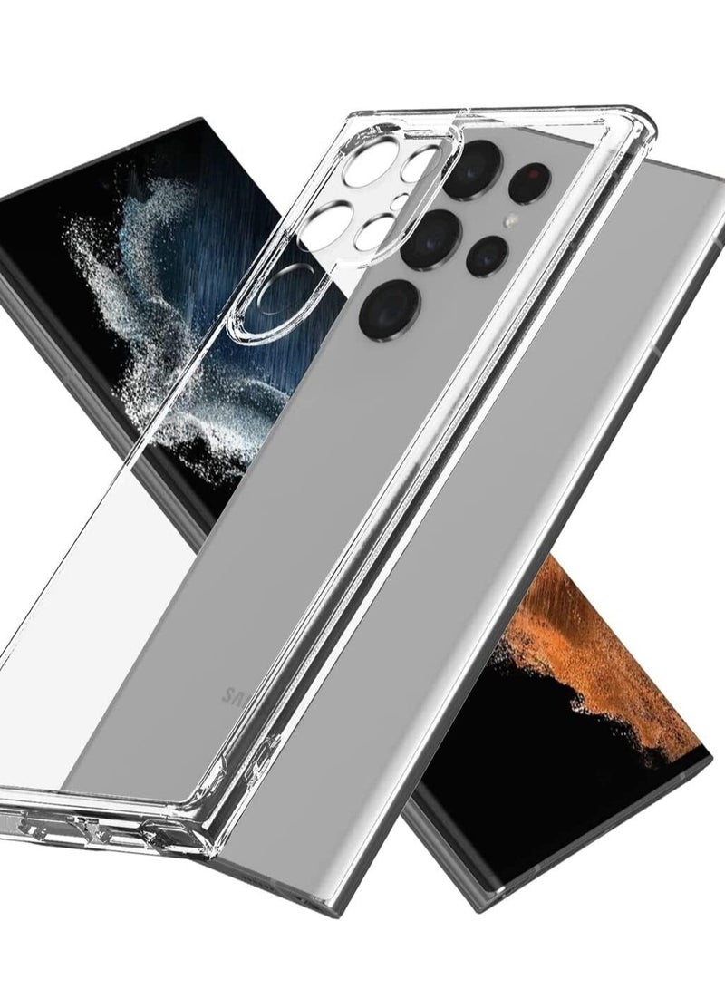 BORTONY Samsung Galaxy S22 Ultra Case Clear Soft Flexible Silicone TPU Shockproof Galaxy S22 Ultra Cover Transparent Rubber Compatible for Samsung Galaxy S22 Ultra 6.8 inch - Image 4