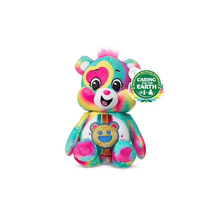 Care Bears دببة العناية 9 دب جيد الأجواء ملون متعدد الألوان مصنوع من مواد معاد تدويرها جيد للفتيات والفتيان جامعي التحف من عمر 4 سنوات - Image 3
