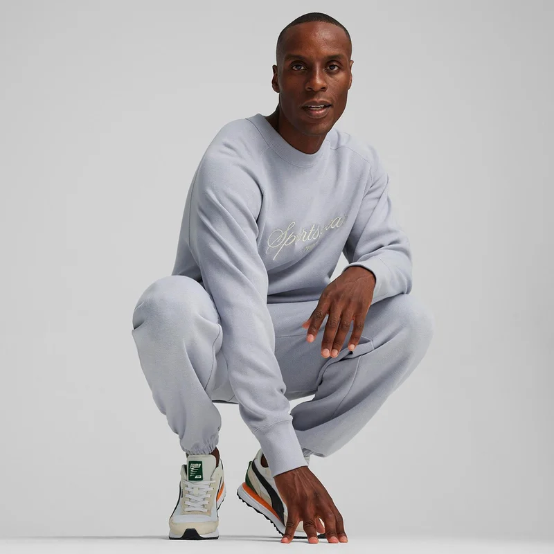 PUMA Classics+ Men's Gray Casual Style Sweatshirt 62427863