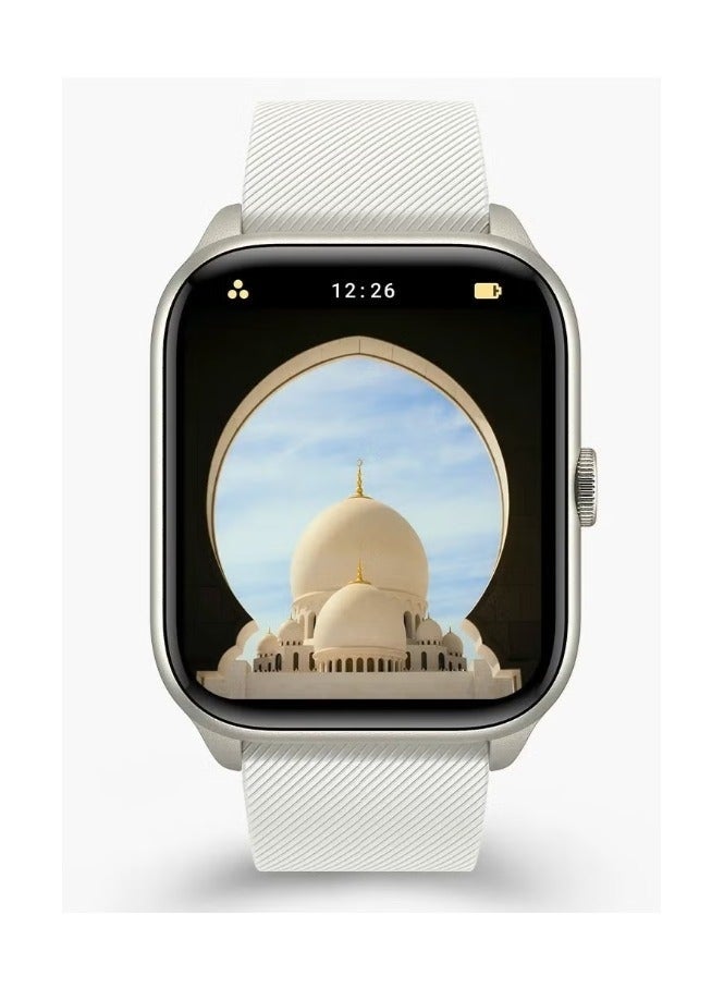 iQIBLA QWatch S2 1.83-Inch Quran Smartwatch with Bluetooth Calling, Full Touch HD Screen, Islamic Features, Prayer Reminders, Health Monitoring  Sports Modes – Men  Women - Image 3