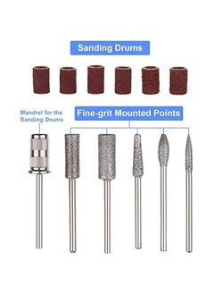 Arabest Electric Micro Engraver Pen Mini DIY Engraving Tool Kit for Metal Glass Ceramic Plastic Wood Jewelry 1 Scriber Etcher 30 Bits 6 Polishing Head 3 Wool Cleaner Bits 20 Stencils and Operating Instruction  - Image 5