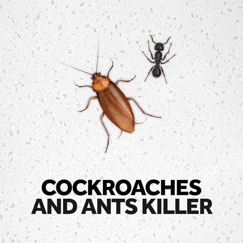 Baygon Cockroach & Ant Killer Spray - Pest Control for Roaches, Ants & Ticks - Long-Lasting Formula with Direct Targeting System for Thorough Home Protection, 400ml - Image 1