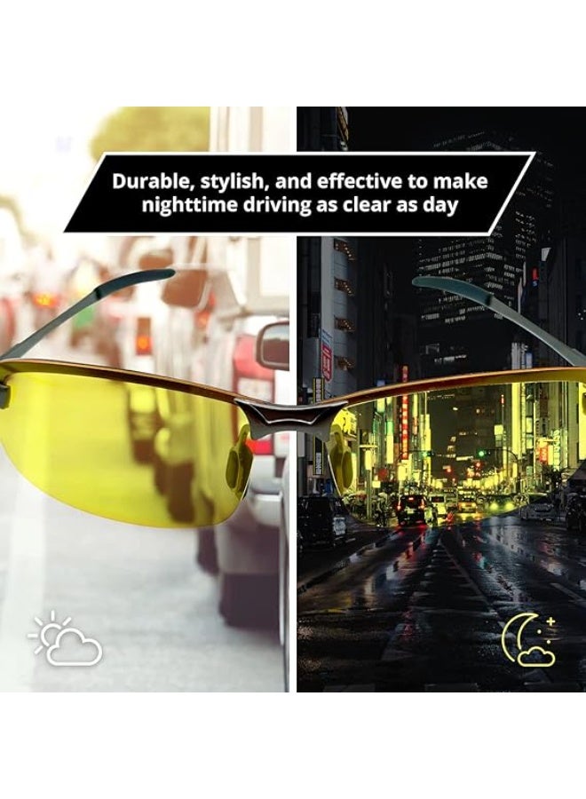 نظارات الرؤية الليلية عالية الدقة لتقليل مخاطر القيادة، نظارات شمسية مستقطبة مضادة للتوهج للرجال والنساء - Image 2