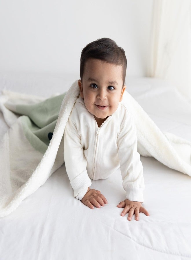 TIDY SLEEP Knitted Fleece Double Layered Blanket Size 100x120 CM (Happy Hippo) - Image 2