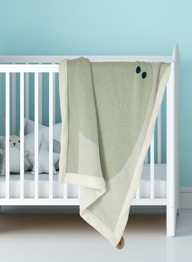 TIDY SLEEP Knitted Fleece Double Layered Blanket Size 100x120 CM (Happy Hippo) - Image 5