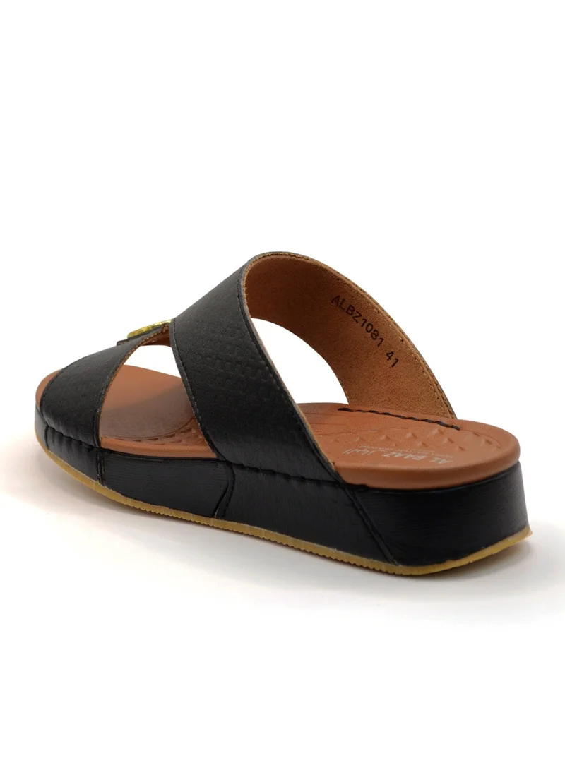 Al Baaz  Al Baaz Black Arabic Sandals for Men - Traditional Leather Men Sandals for Men | Best Price UAE