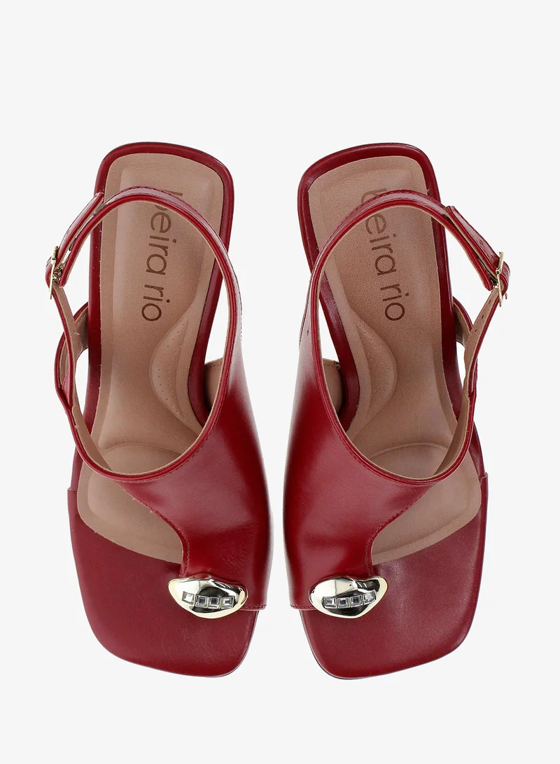 Beira Rio Cherry Beira Rio Women’s Mid Heel Sandals – Stylish Everyday Wear with Comfortable Support for Women | Best Price UAE
