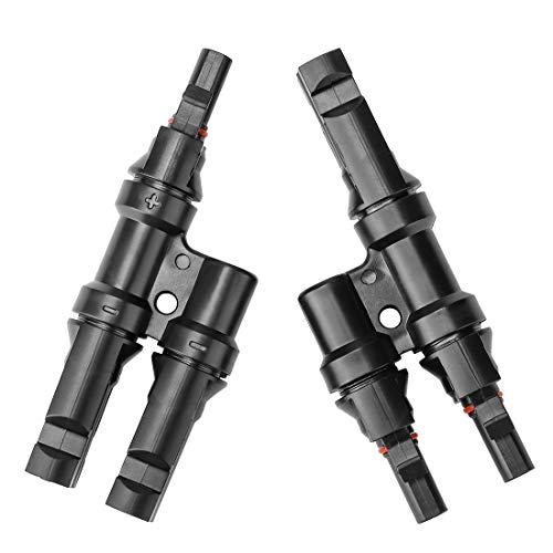BougeRV Solar Branch Connectors Y Connector for Parallel Connection Between Solar Panels FMM+MFF (1 Pair) - Image 1