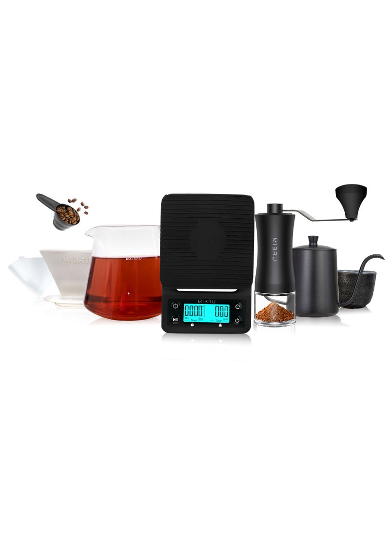 8-Pieces V60 Size 02 Coffee Set Pour Over Drip Coffee Maker Set Specialized V60 Kit With Electric Scale - pzsku/ZF4FB41F5A69DEAFED712Z/45/_/1722261769/c3e81491-da5b-42bf-8064-8c7ca705ba14