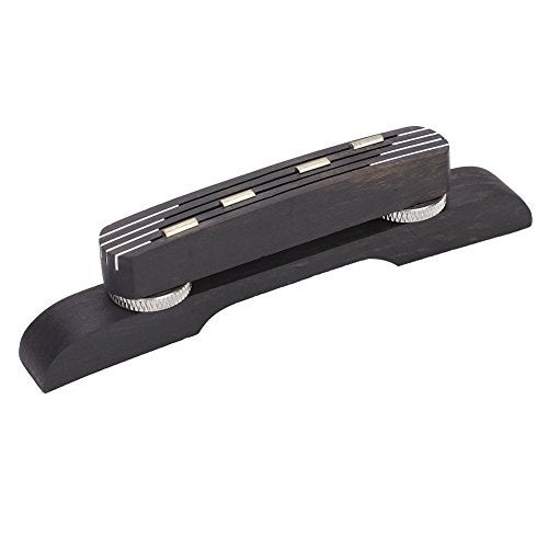 Dilwe Mandolin Bridge, Rosewood Height Adjustable Bridge Mandolin Instrument DIY Repair Parts - Image 1