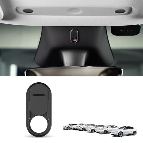 TEMAI Camera Cover Slide for Tesla Model Y 3 Interior Cabin Camera Privacy Cover Accessory with Orange Indicator - Anti-Blind Spot Slider Shield, Vertical Design, No Block IR for FSD, Upgraded Thickened - Image 1