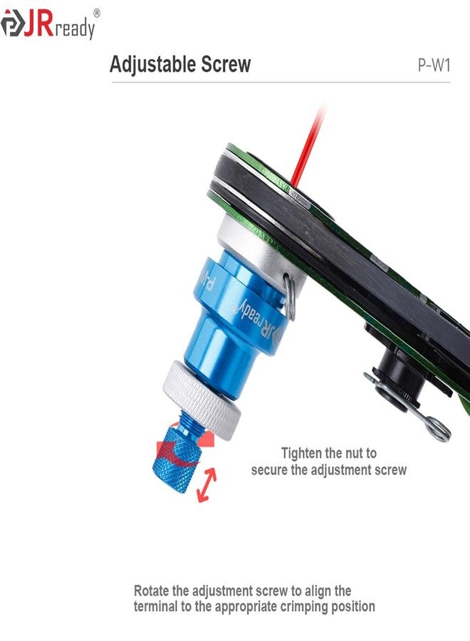 JRready موضع JRready P-W1 العالمي لأداة العقص NEW-AS2 YJQ-W1A NEW-AS2G M22520 2 01، يُستخدم مع الملحقات القياسية M22520/2-01 MIL - Image 5