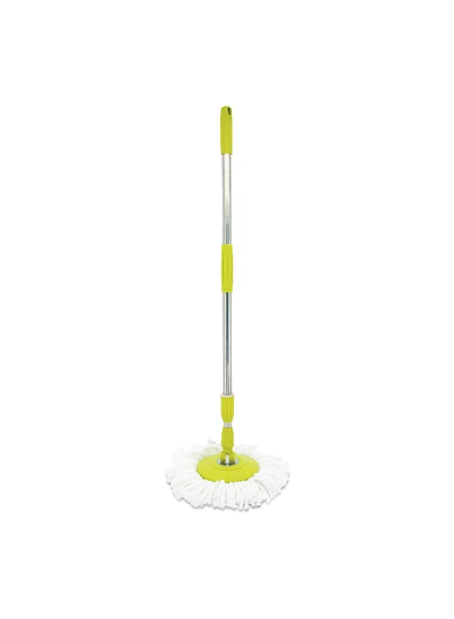 HoneyBee Two Driver 360 Degree Spin Long Handle Dual Section Bucket Mop Mint Green 5 L BS-MOP-15-P1