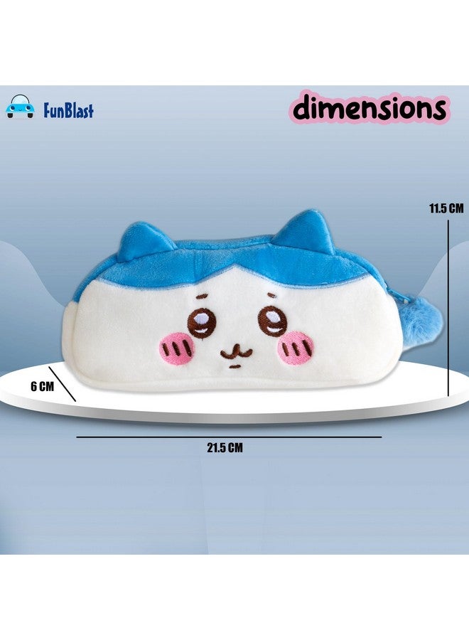 FunBlast Soft Pouch for Girls - Cute Bunny Pouch, Multi-Purpose Zipper Pouch for School Kids, Kawaii Pouch, Coin Pouch, Travel Pouch, Stationary Organizer Pouch (White) - Image 3