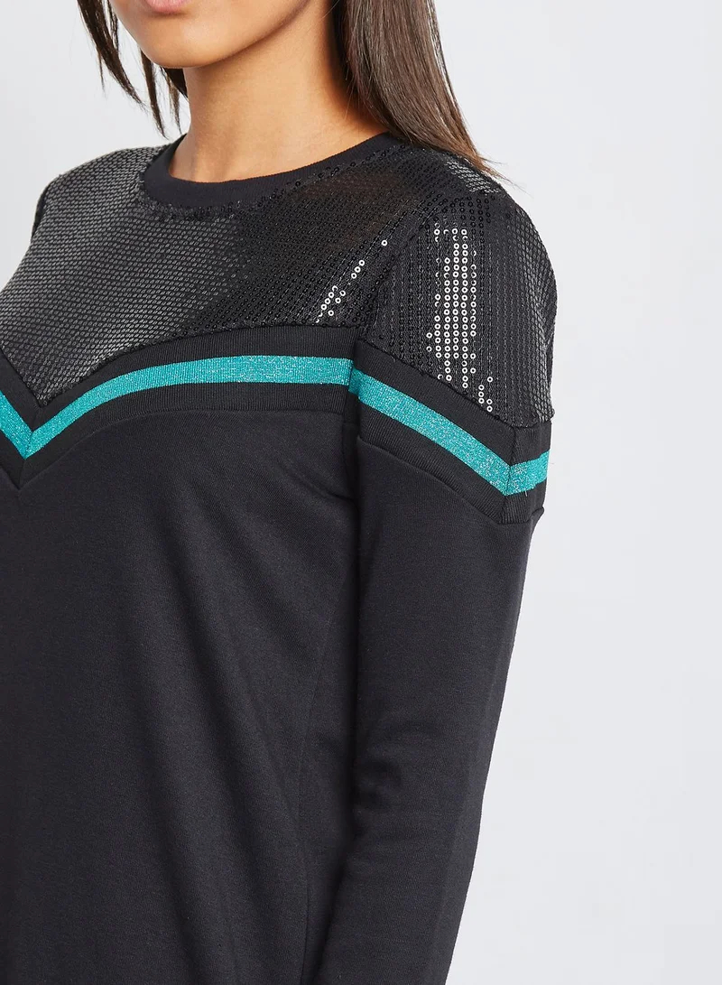NOISY MAY Sequin Shoulder Dress