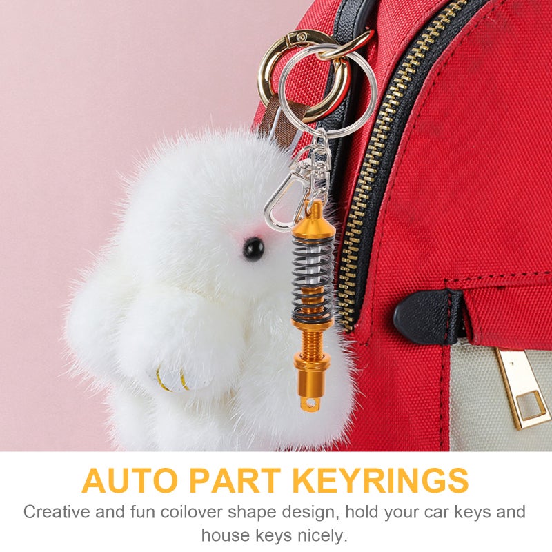 2pcs Keychain Shock Absorber Keychain Key Holder Accessory - Image 3