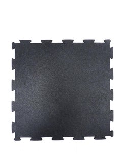Yalla HomeGym Homegym 10Mm Black Rubber Heavy-Duty Floor Exercise Mat Rubber Interlocking Floor Tiles 1 Squared Meter (Black)  - Image 1