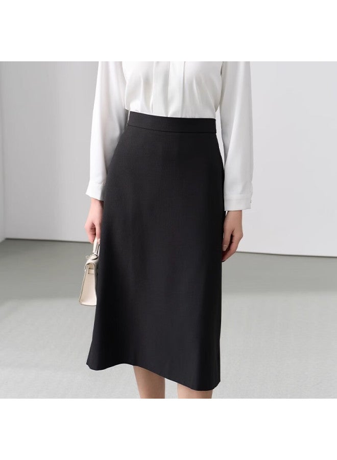 Lady Bird Miss Bird Interview Skirt For Women, Autumn Professional Work Uniform Skirt, Formal Bodycon Long Skirt, A-line Black Skirt, XL - Image 4