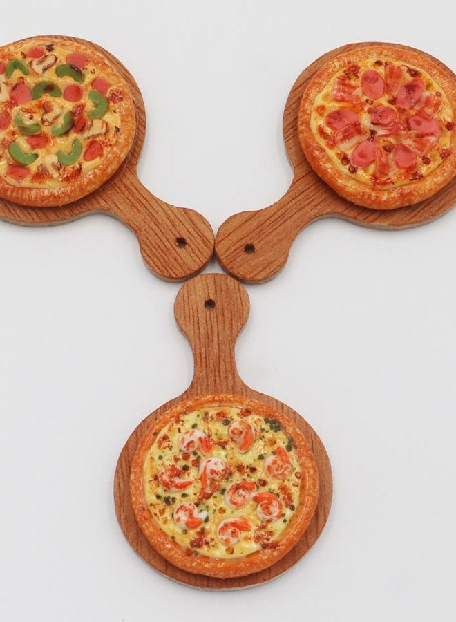 ThaiHonest Mixed 3 Assorted Dollhouse Miniatures Pizza,Collectibles - Image 2