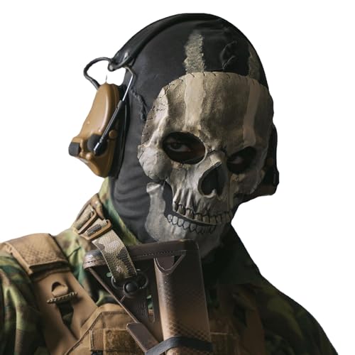 Lyxaof Ghost Balaclava Skeleton Ski Mask Ghost Mask Halloween Cosplay Costume Ghost Balaclava Scream Windproof Face Skull Masks - Image 1