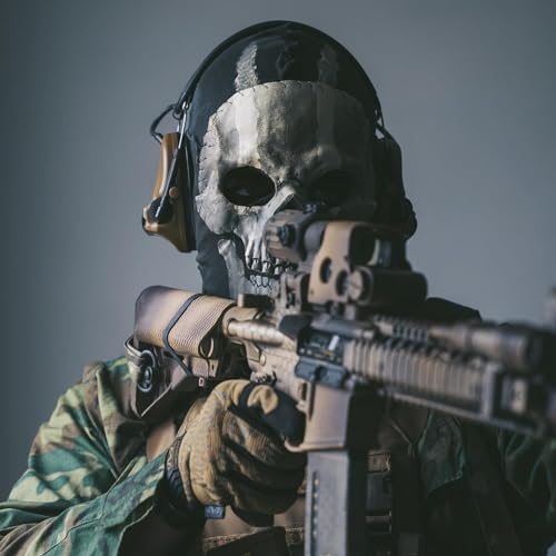 Lyxaof Ghost Balaclava Skeleton Ski Mask Ghost Mask Halloween Cosplay Costume Ghost Balaclava Scream Windproof Face Skull Masks - Image 5