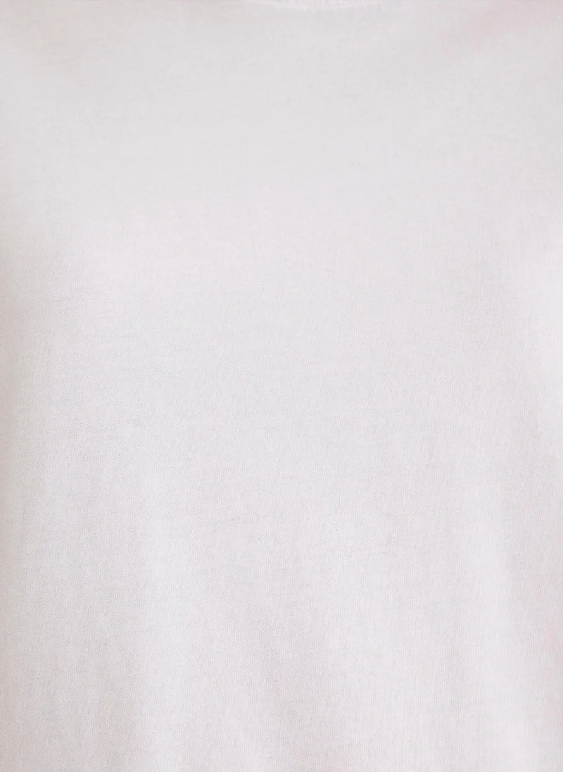 مافي White Basic T-Shirt