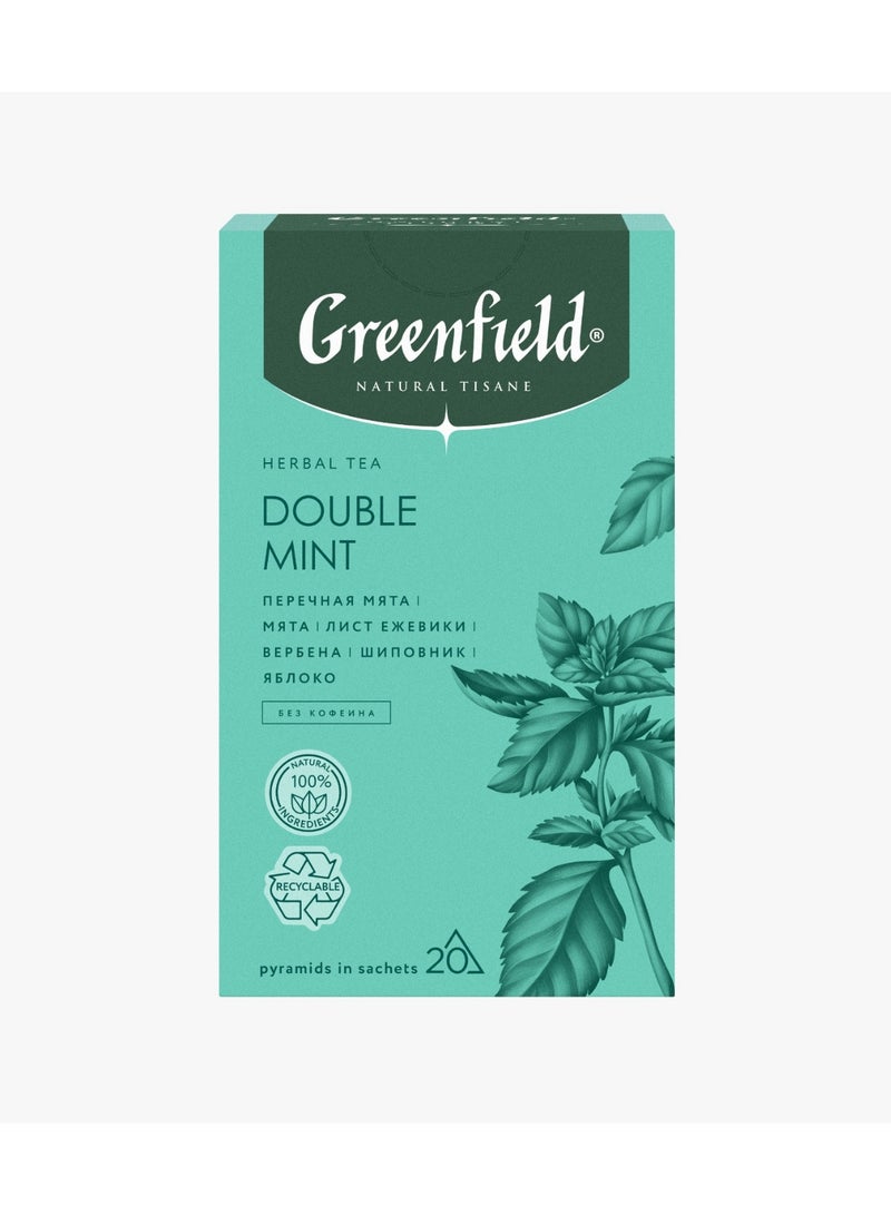 Greenfield Natural Tisane Herbal Tea Double Mint 36g
