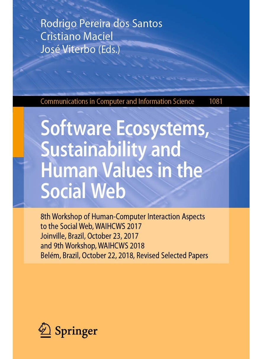 Software Ecosystems, Sustainability and Human Valu: 8th Workshop of Human-Computer Interaction Aspects 