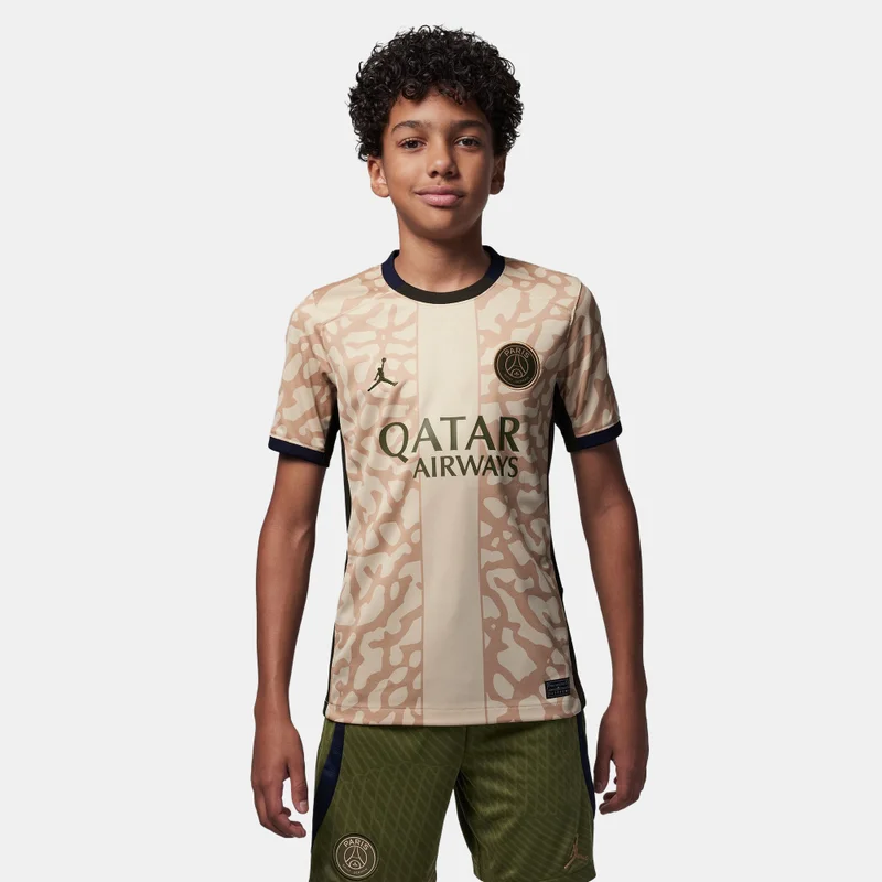 Jordan Beige Kids' Paris Saint-Germain Dri-FIT Replica Fourth Football Jersey - 2023/24  | Best Price UAE