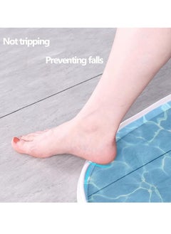 OMEVE 100cm Shower Threshold Water Dam Curved Groove Collapsible Water Stopper Barrier Water Shower Guard Threshold Seal Strip Self Adhesive Suitable for Bathroom and Kitchen  - Image 2