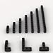 YUJHITP Liftarms Thick Bulk Assortment Pack 80 Black Liftarms Beams with 10 Sizes Compatible with Lego Parts and Pieces - Image 2