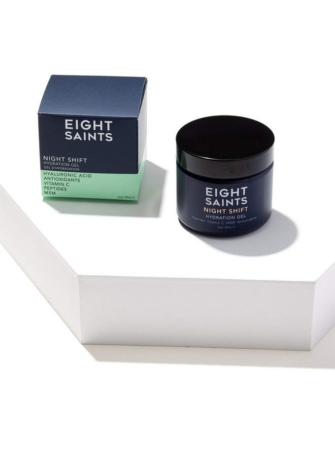 Eight Saints Ight Saints Night Shift Antiaging Gel Face Moisturizer Natural And Organic Anti Wrinkle Night Cream Gel For Face To Reduce Fine Lines And Wrinkles For Face 2 Ounces - Image 3