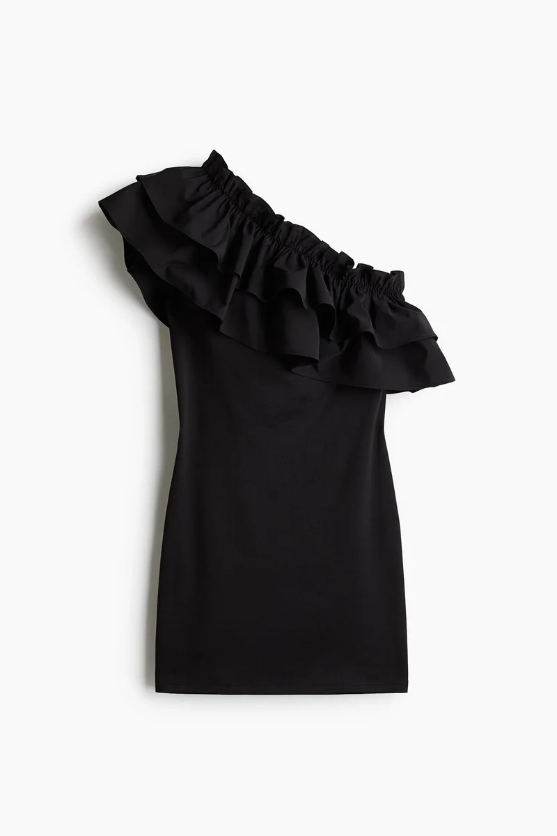 اتش اند ام Ruffled One-Shoulder Dress