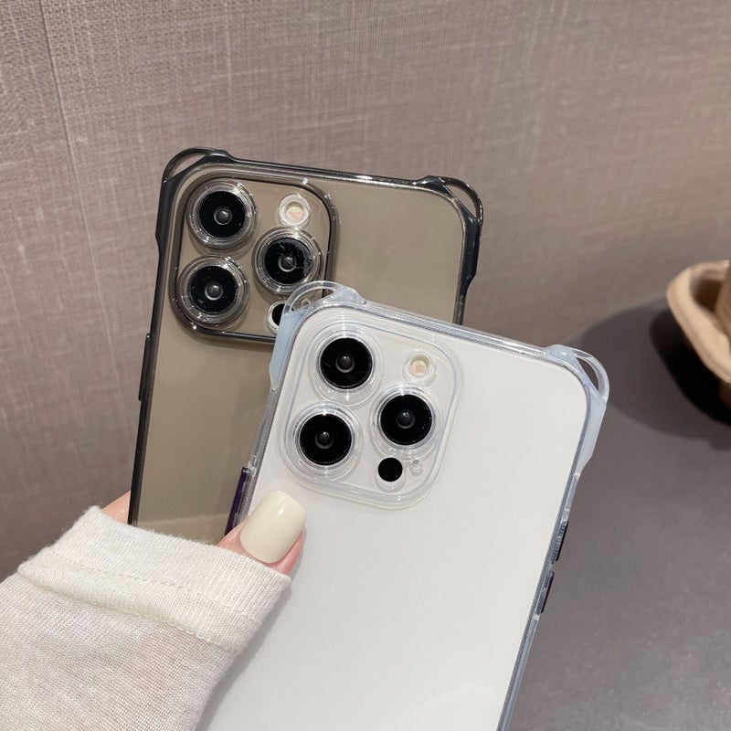 Four-Corner Hanging Hole Suitable for Apple 17 Phone Case 16 Transparent Color Independent Button Ultra-Soft 13 DIY Material Google 9 Samsung - Image 4