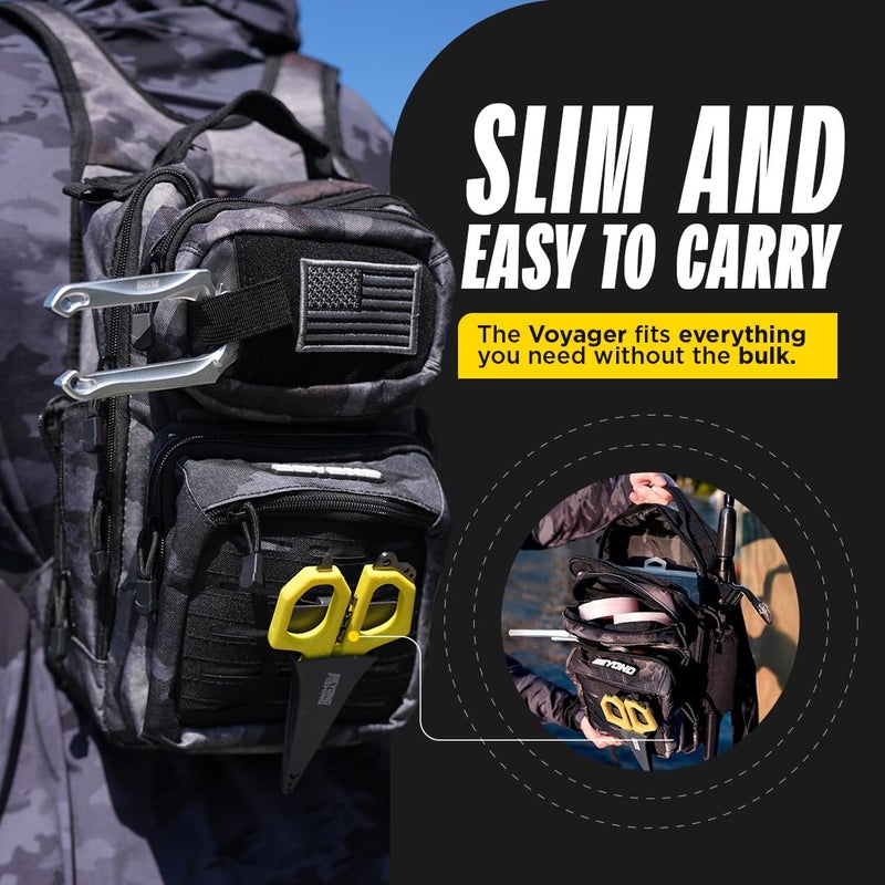 Beyond Braid Beyond Fishing Tackle Backpack- The Voyager (Black Onyx) - Image 2