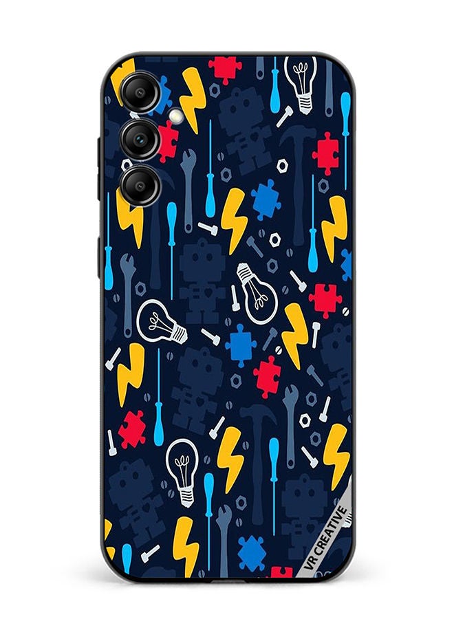 VR CREATIVE Protective Case Cover For Samsung Galaxy A34 Bulb Design Multicolour - Image 1