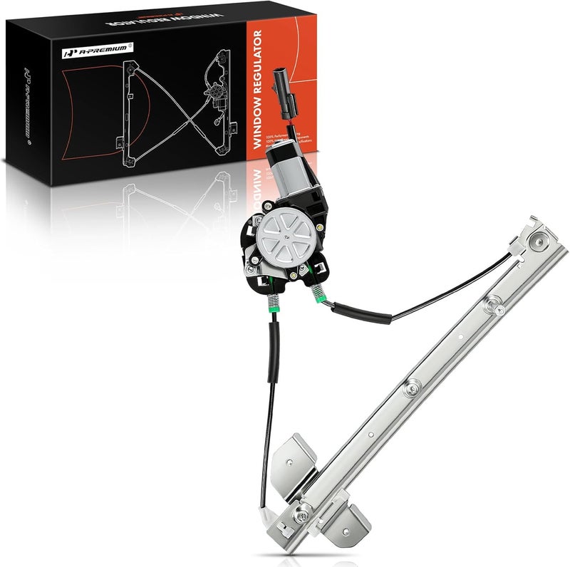 A-Premium Power Electric Window Regulator with Motor for Dodge B1500 B2500 B3500 Ram 1500 Van 1998-2003 Front Driver Side - Image 1