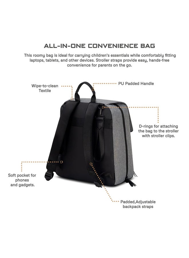 neobreez ZORI Multifunctional Diaper Nappy Changing Travel Backpack|Water-Resistant Large Capacity |Wet Dry Bag, Organizer Pouches|Trolley Sleeve|Insulated Pockets|Multi-Carry Unisex|No Formaldehyde  - Image 4