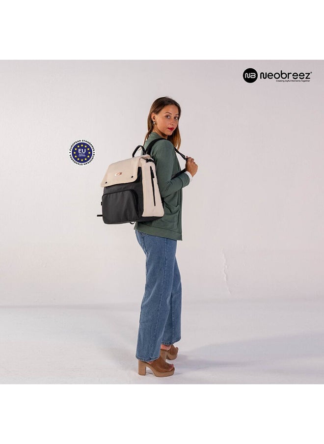 ZORI Multifunctional Diaper Nappy Changing Travel Backpack|Water-Resistant Large Capacity |Wet Dry Bag, Organizer Pouches|Trolley Sleeve|Insulated Pockets|Multi-Carry Unisex|No Formaldehyde
