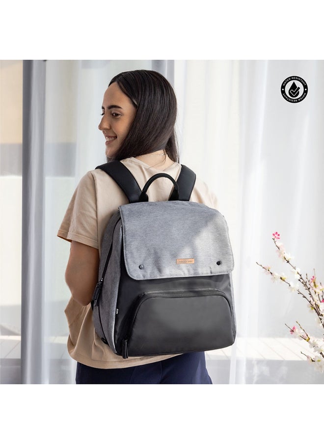 ZORI Multifunctional Diaper Nappy Changing Travel Backpack|Water-Resistant Large Capacity |Wet Dry Bag, Organizer Pouches|Trolley Sleeve|Insulated Pockets|Multi-Carry Unisex|No Formaldehyde