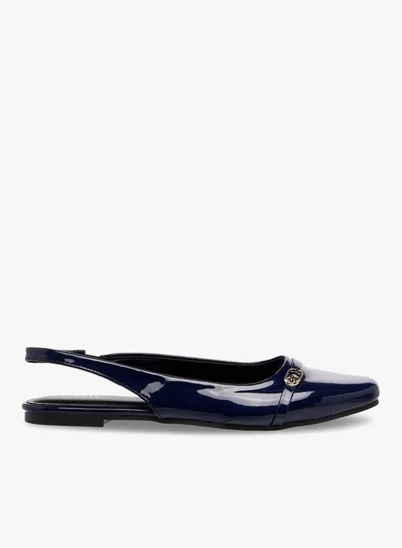 Celeste NAVY Women Metal Accent Slingback Sandals for Women | Best Price UAE